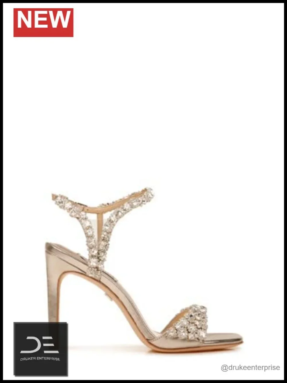 Badgley Mischka Women's Olympia Heeled Sandals Open Toe Stiletto Ankle Strap